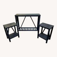 Espresso Wood Table Set