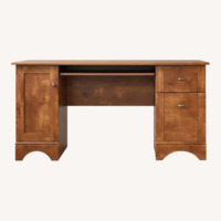 Sauder Dark Brown Wood Desk