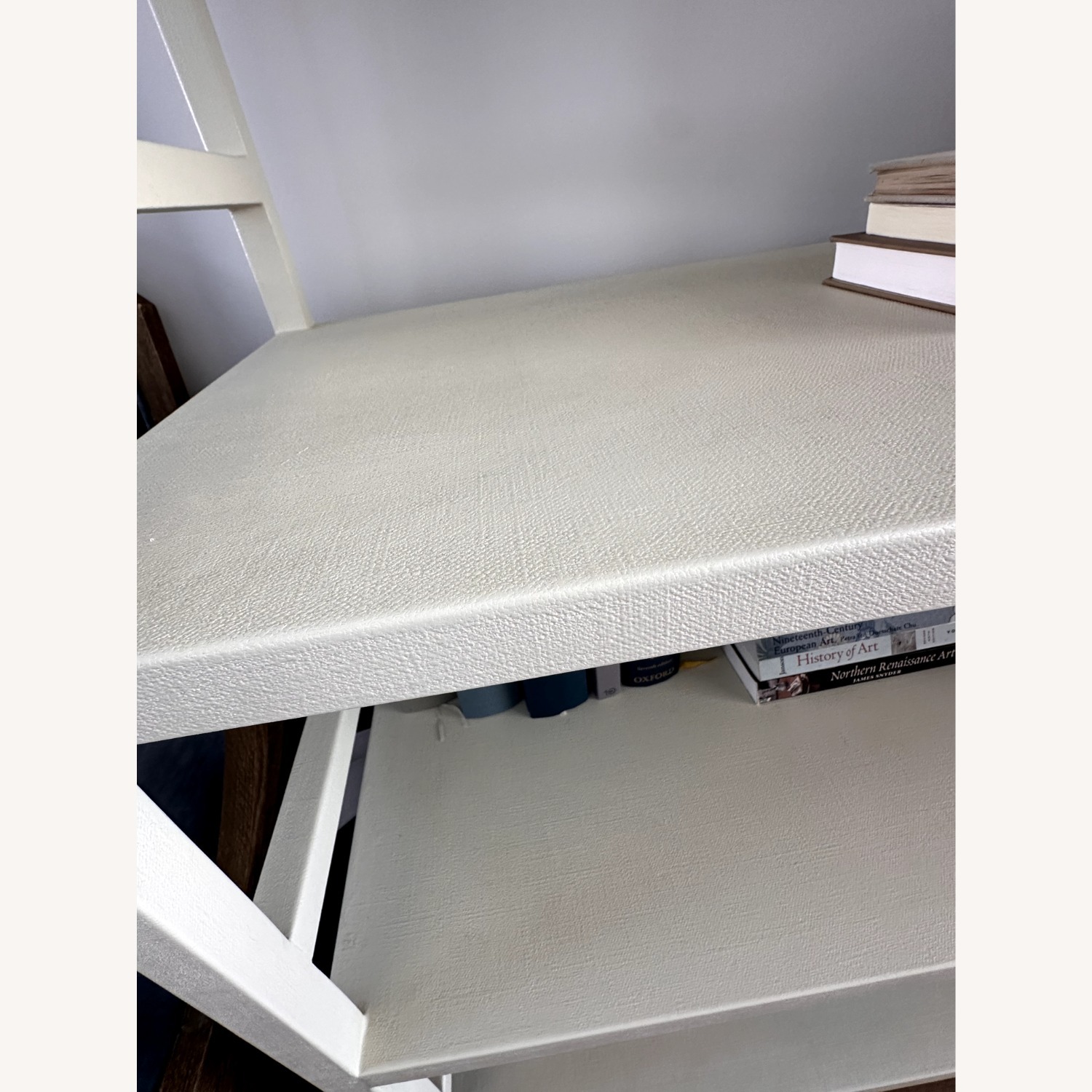 Made Goods Cream Faux Raffia Bookcase - image-2