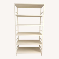 Made Goods Cream Faux Raffia Bookcase