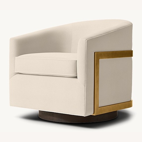 Used RH Reginald Swivel Chair for sale on AptDeco