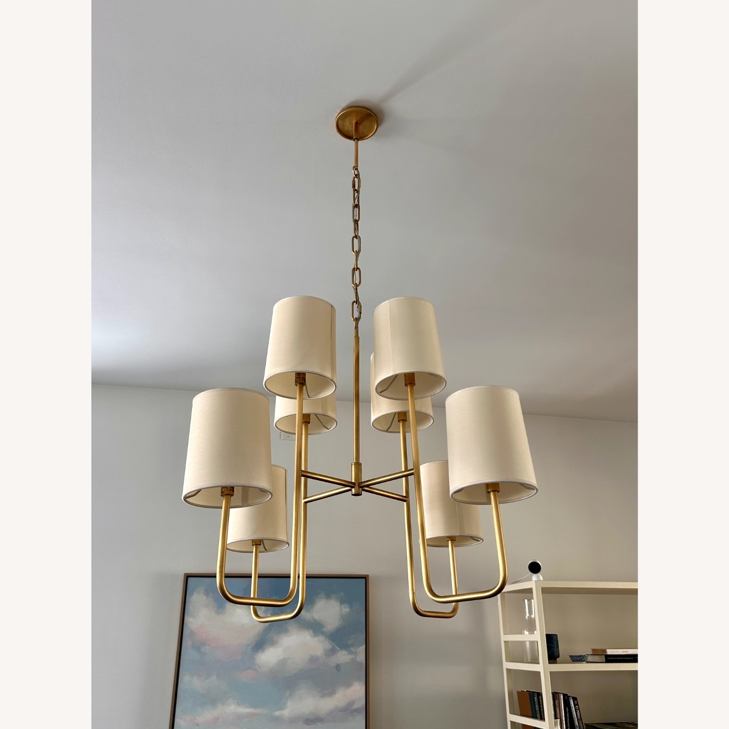 Visual Comfort Go Lightly Brass Chandelier - image-1
