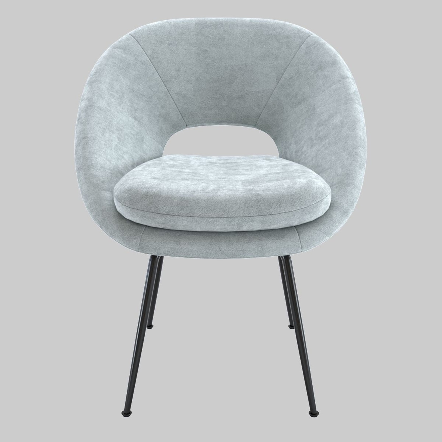 West Elm Orb Blue Velvet Dining Chairs - image-8