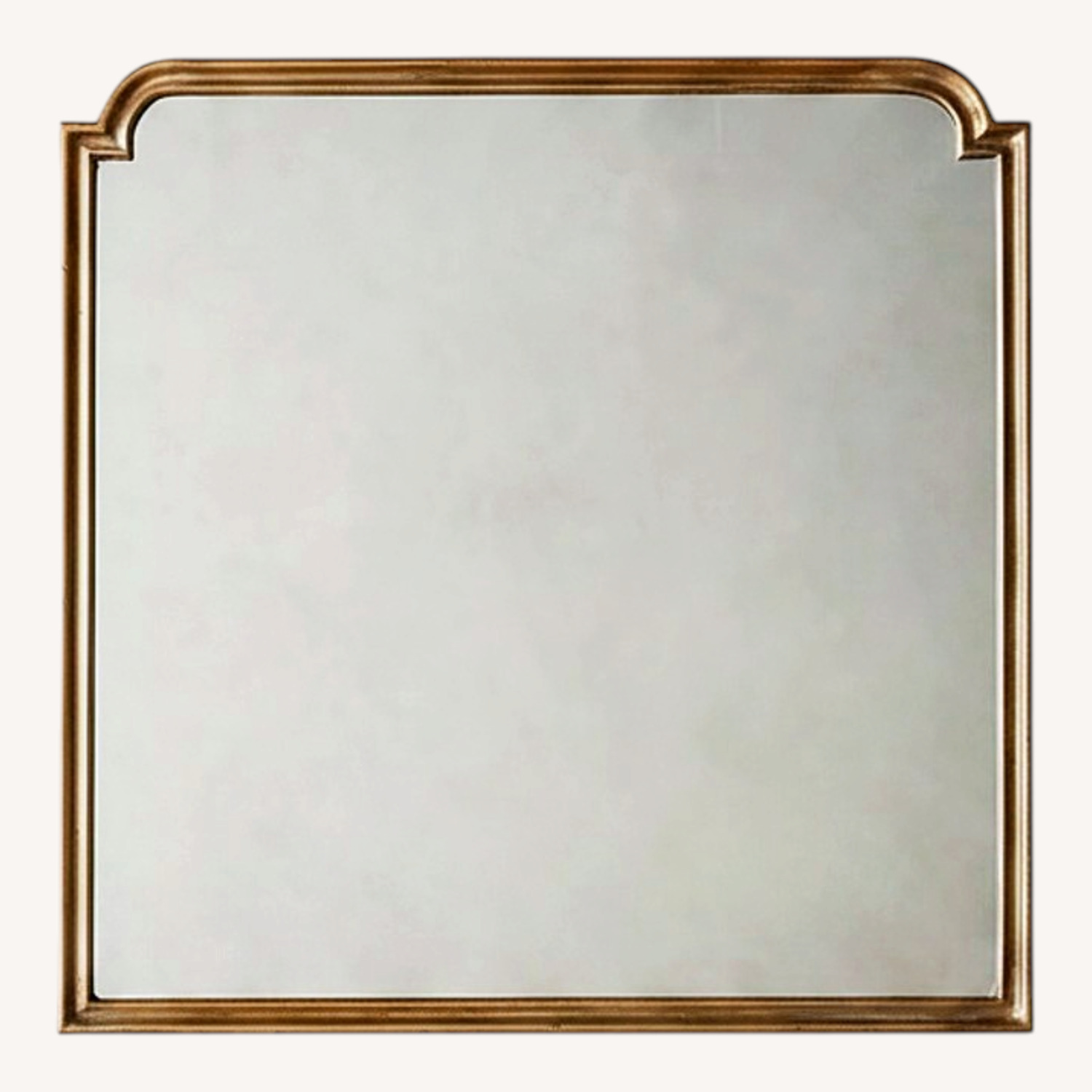 Pair of Anthropologie Brass Wall Mirrors - image-0