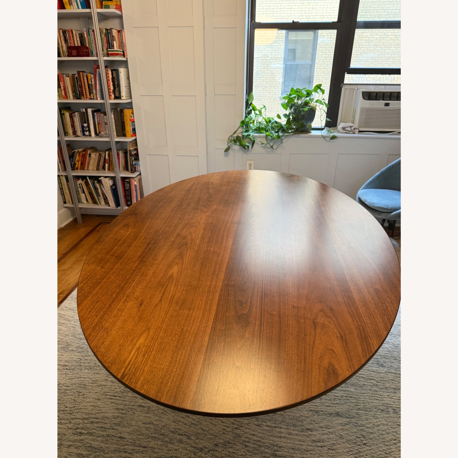 Williams Sonoma Dark Brown Tulip Pedestal Dining Table - image-3