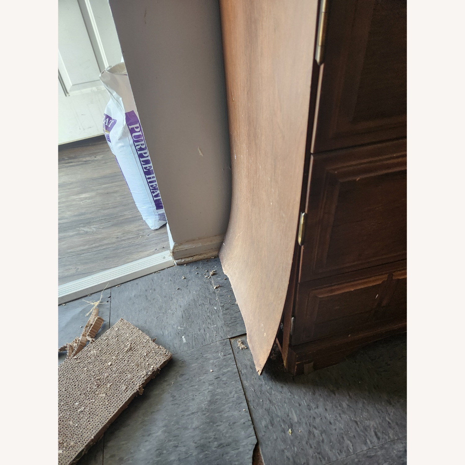 China Furniture & Arts Dark Brown Wood Armoire - image-3