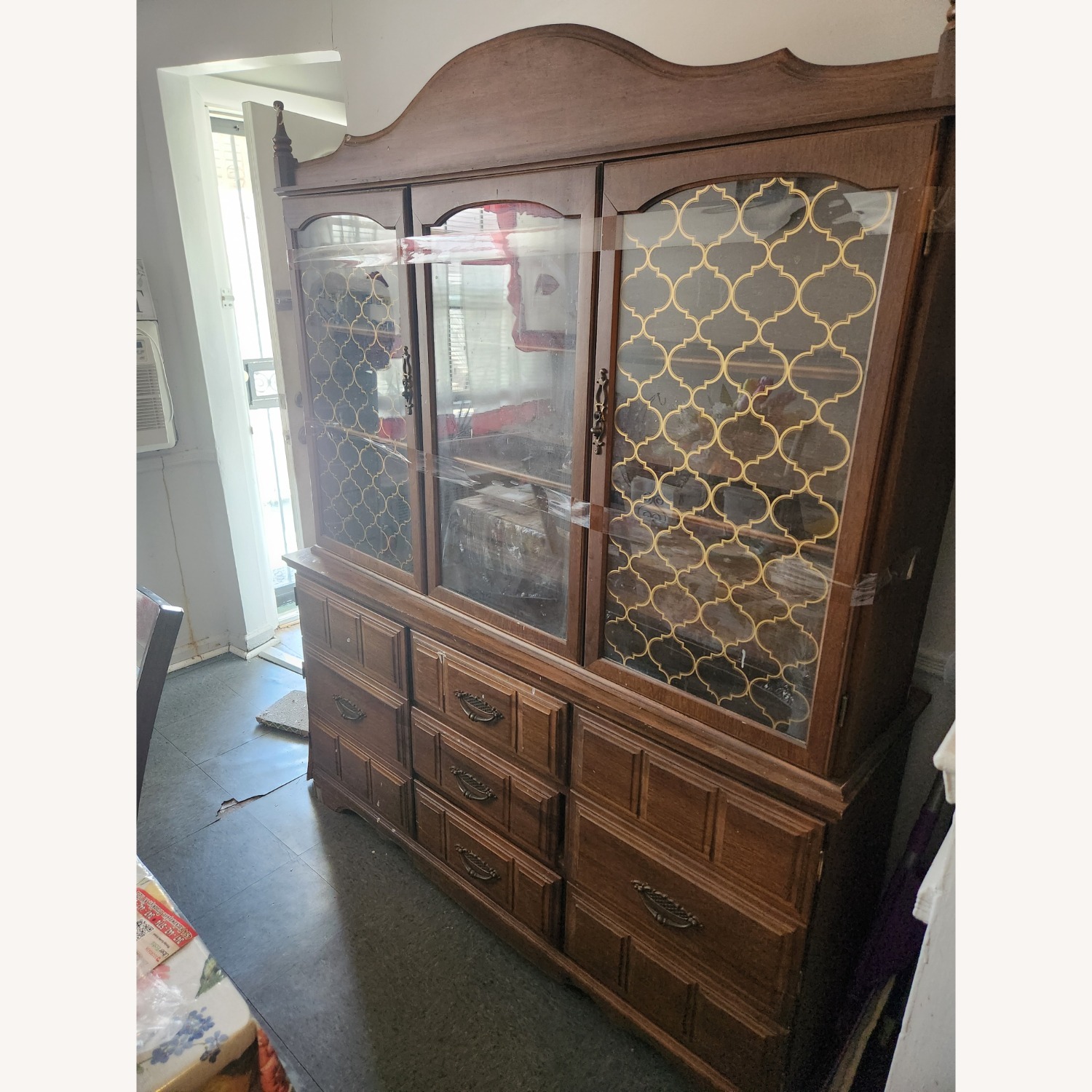 China Furniture & Arts Dark Brown Wood Armoire - image-2