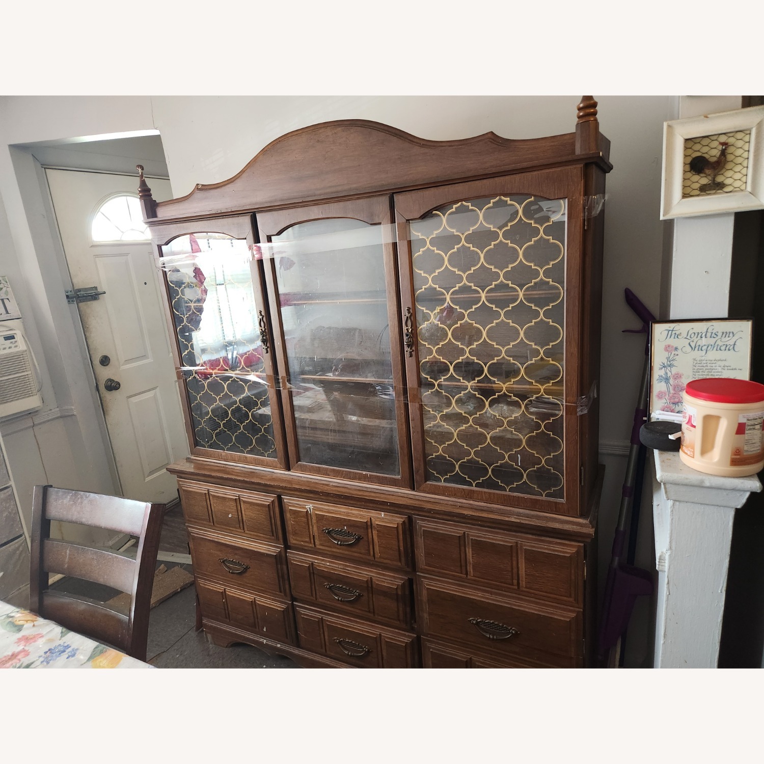 China Furniture & Arts Dark Brown Wood Armoire - image-1