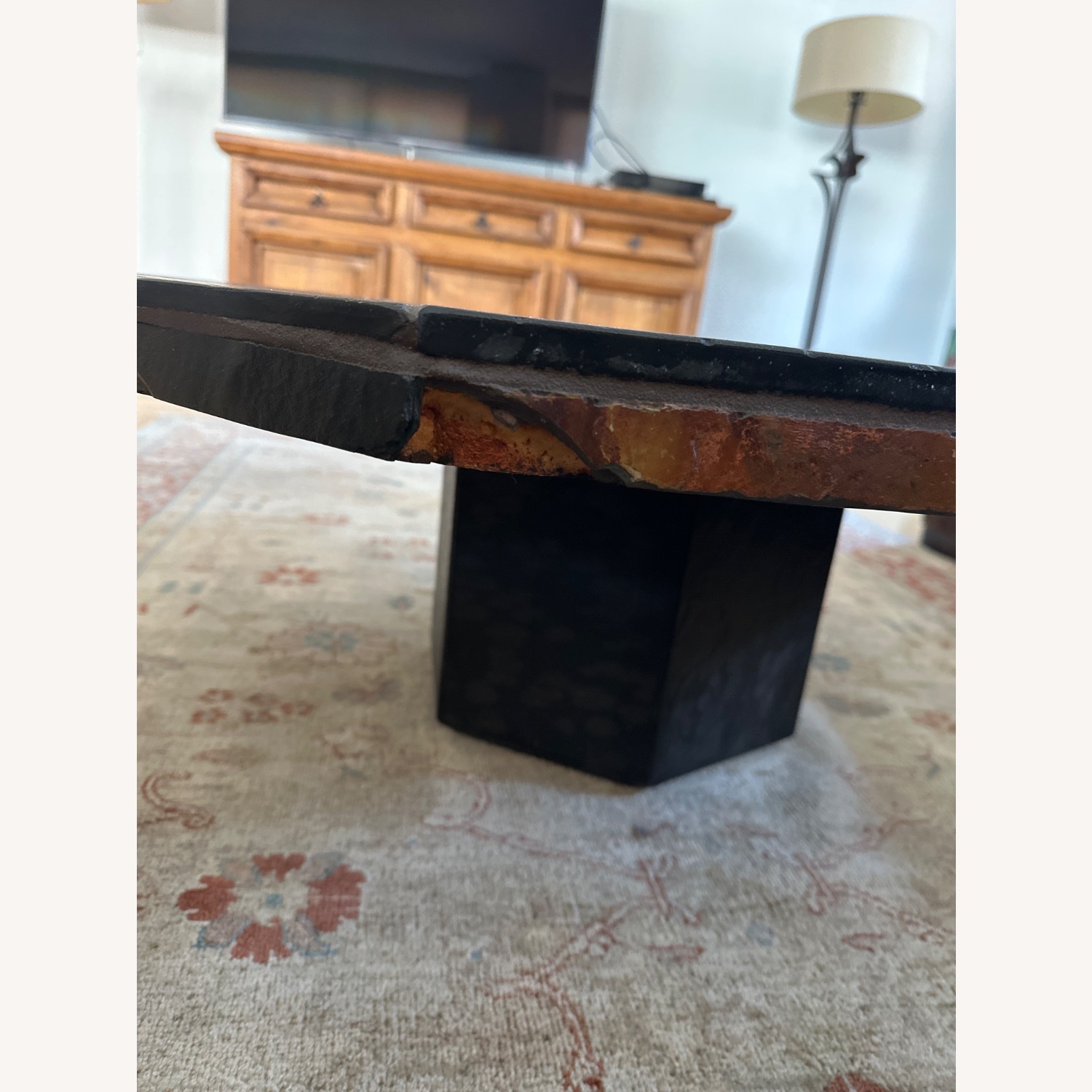 Vintage/Antique Dark Brown Coffee Table - image-4