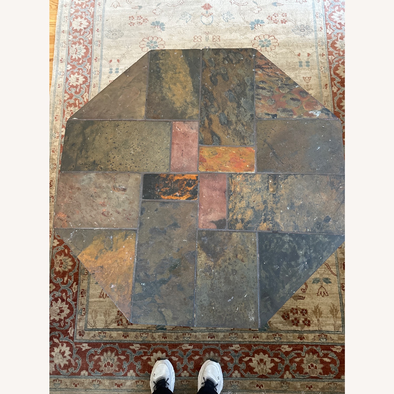 Vintage/Antique Dark Brown Coffee Table - image-5