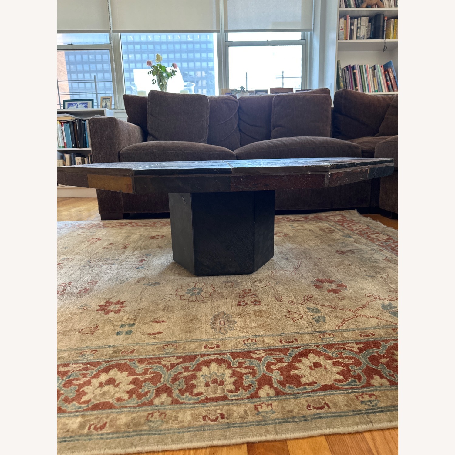 Vintage/Antique Dark Brown Coffee Table - image-3