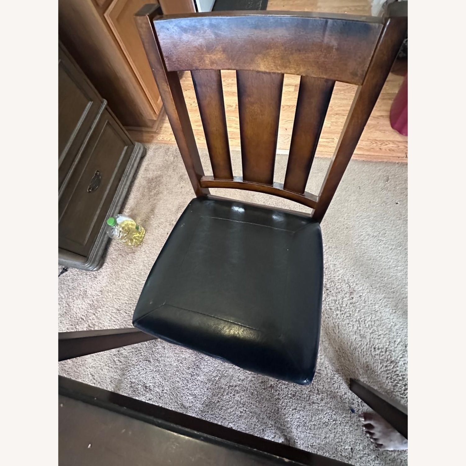 Raymour & Flanigan Dark Brown Wood Dining Table - image-4