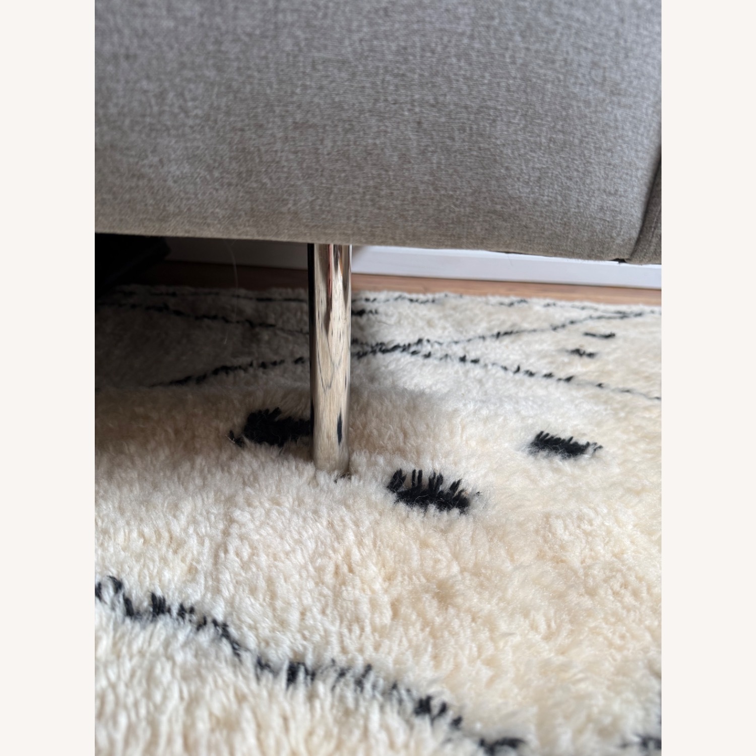 Thayer Coggin Light Gray Fabric 3+ Seater Sofa - image-4