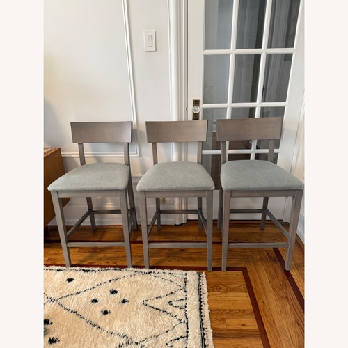 Used Room & Board Doyle Counter Blue Stools for sale on AptDeco