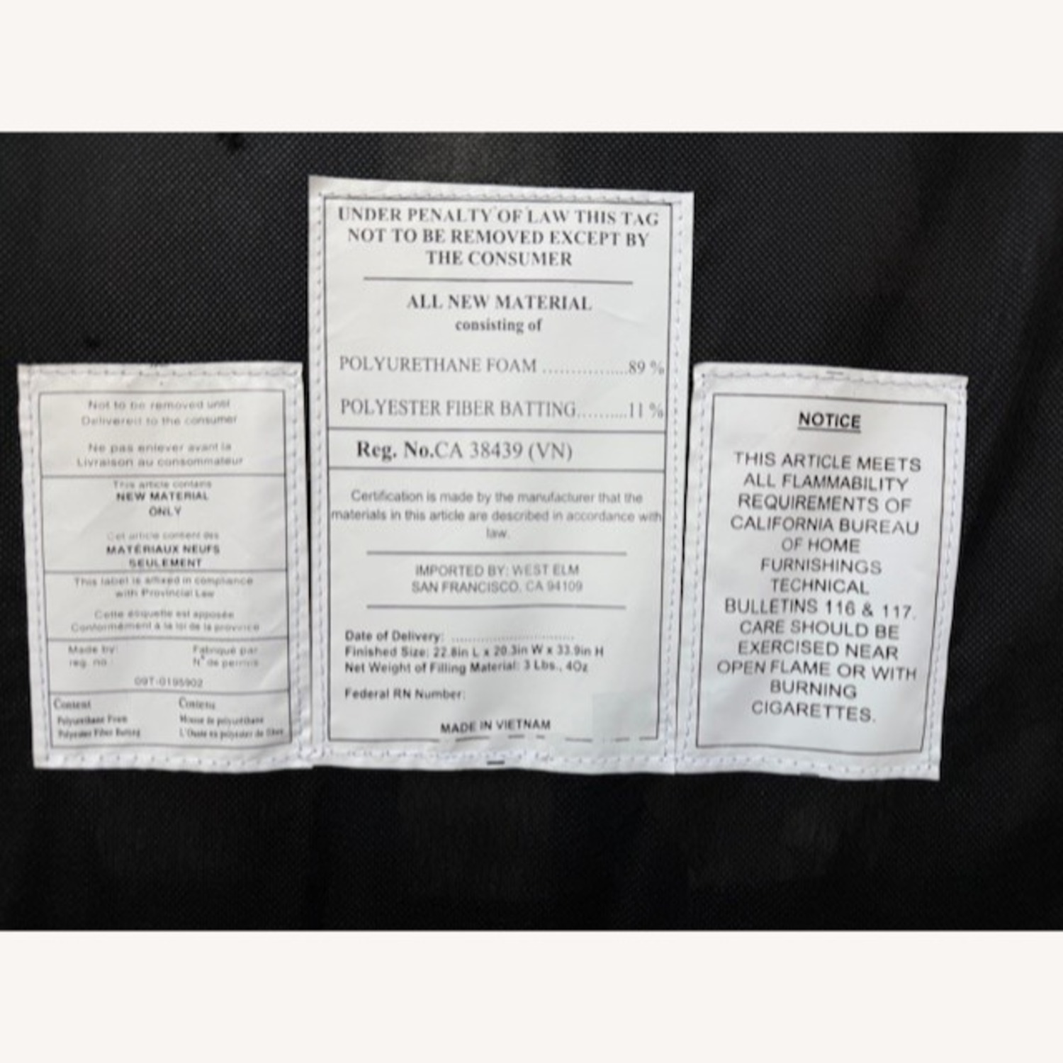 West Elm Tufted Suede Dining Chairs - image-5