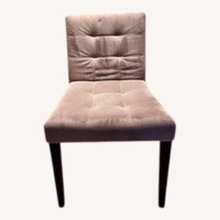 West Elm Tufted Suede Dining Chairs