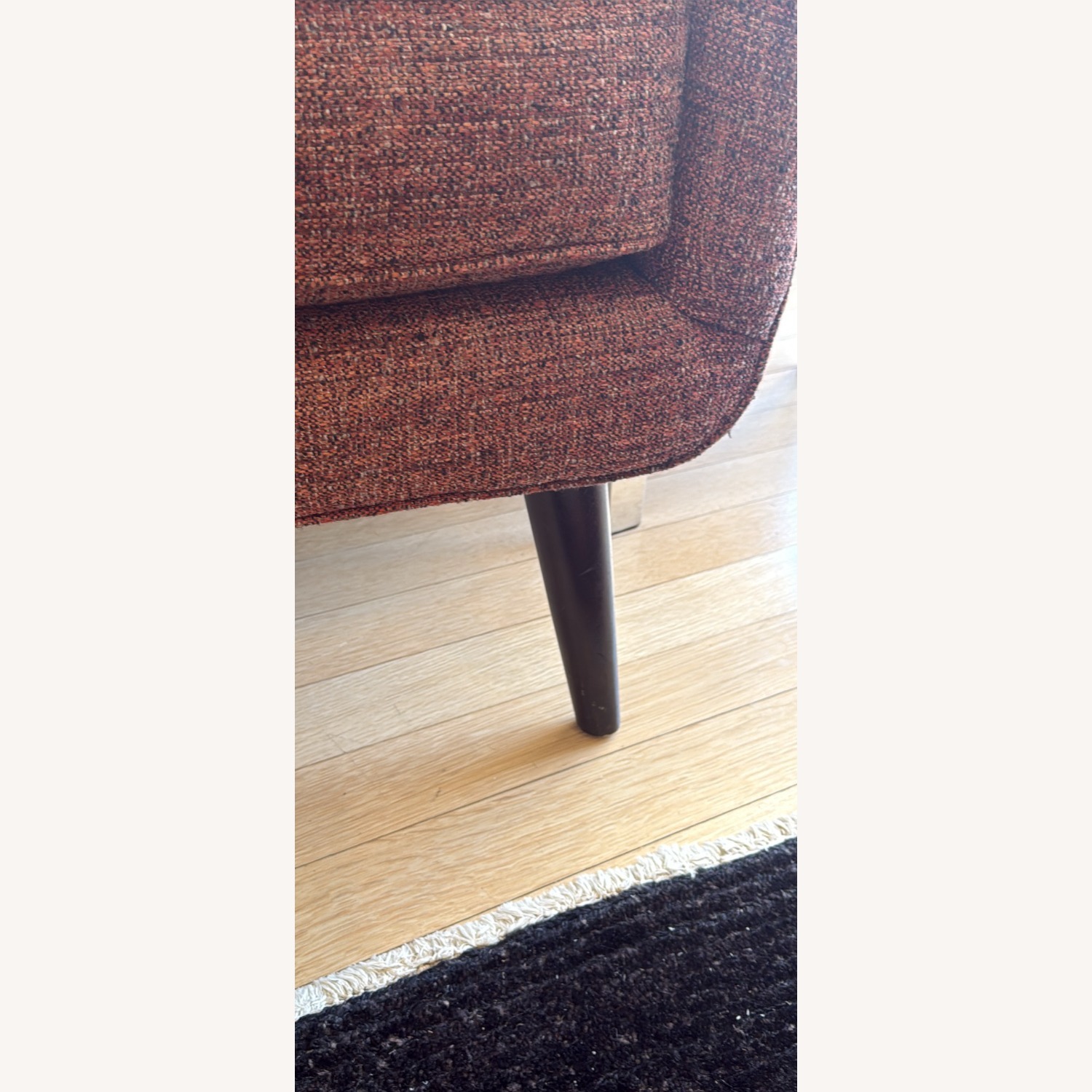 Room & Board Quinn Red Wood Armchair in Rust Red - image-5