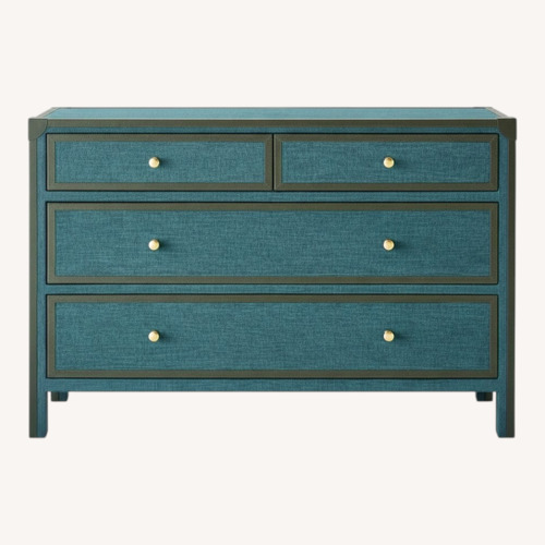 Used Made Goods Bespoke Blue Fabric Dresser for sale on AptDeco