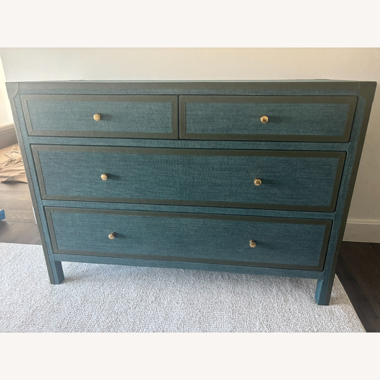 Made Goods Bespoke Blue Fabric Dresser - image-3