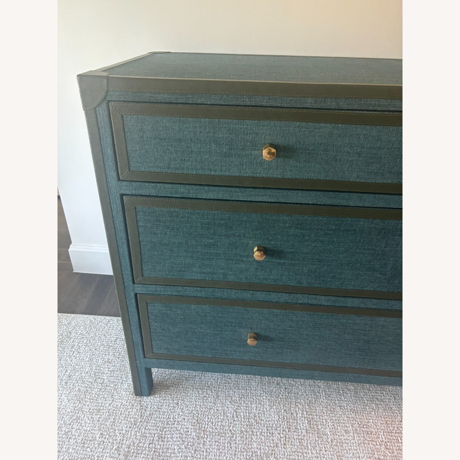 Made Goods Bespoke Blue Fabric Dresser - image-6