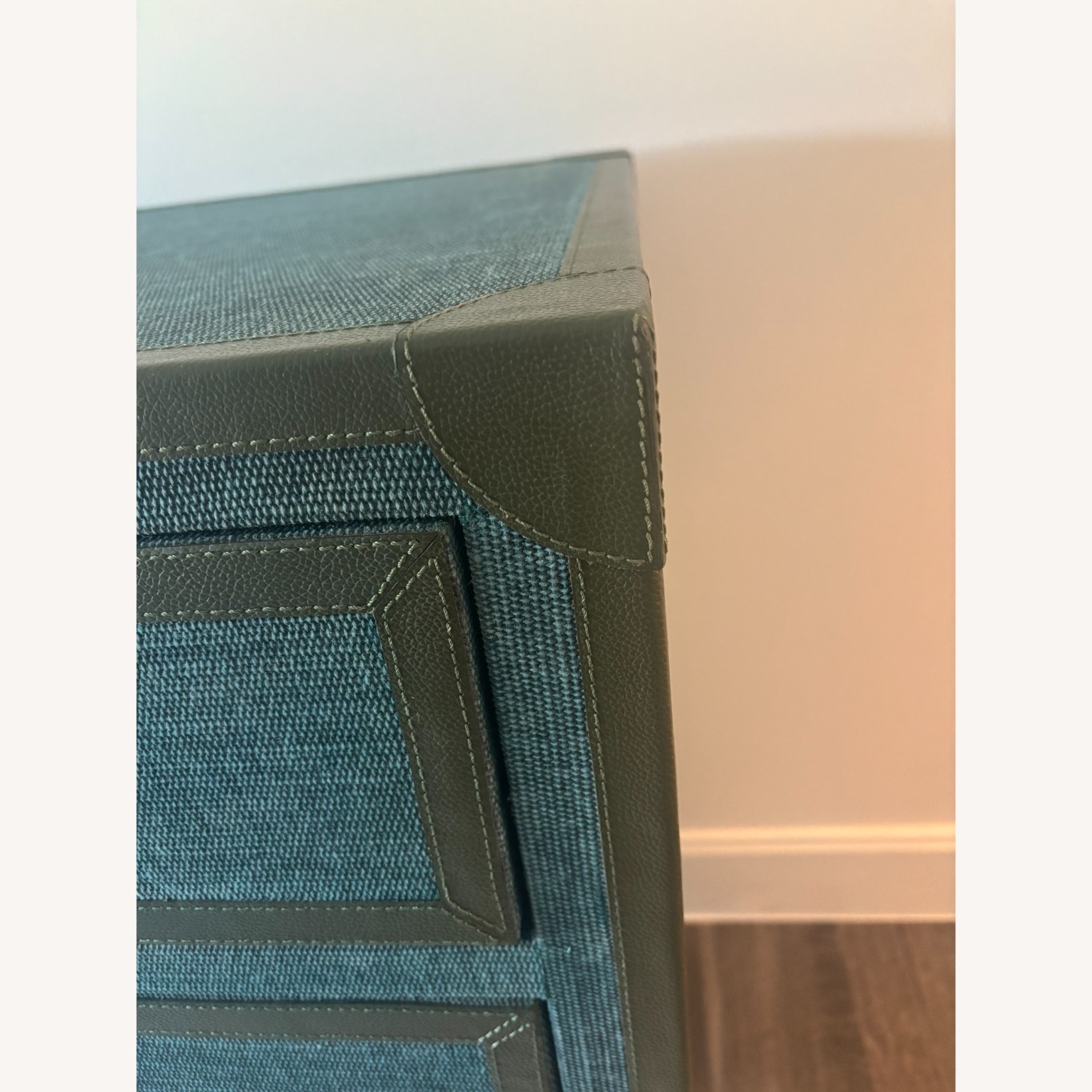 Made Goods Bespoke Blue Fabric Dresser - image-5