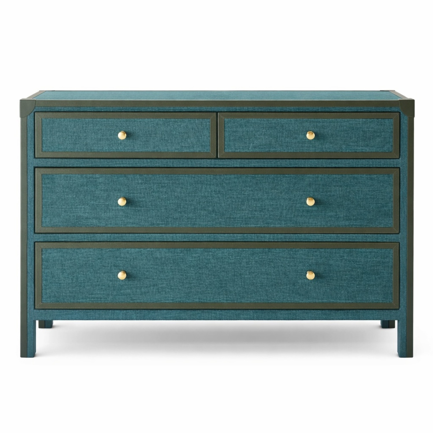 Made Goods Bespoke Blue Fabric Dresser - image-9