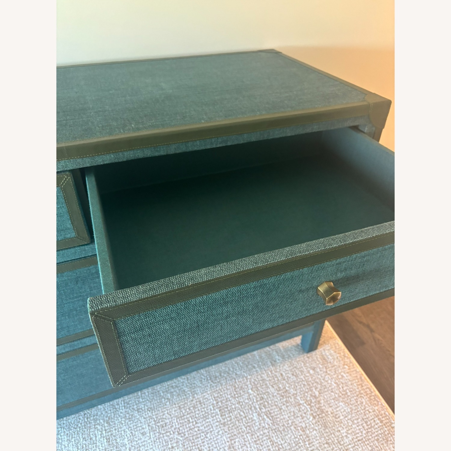 Made Goods Bespoke Blue Fabric Dresser - image-8