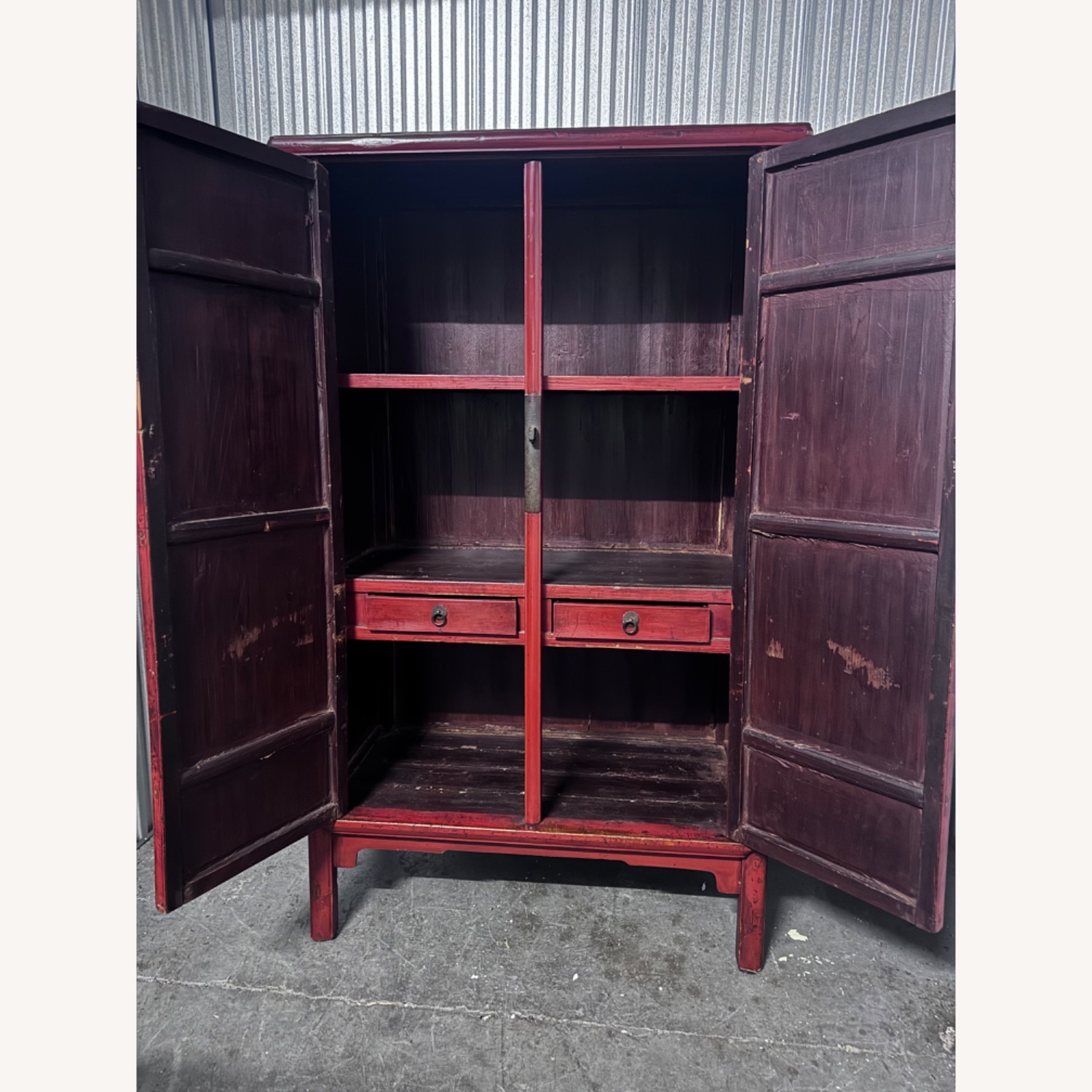 Chinese Antique Wood Storage Cabinet - image-2