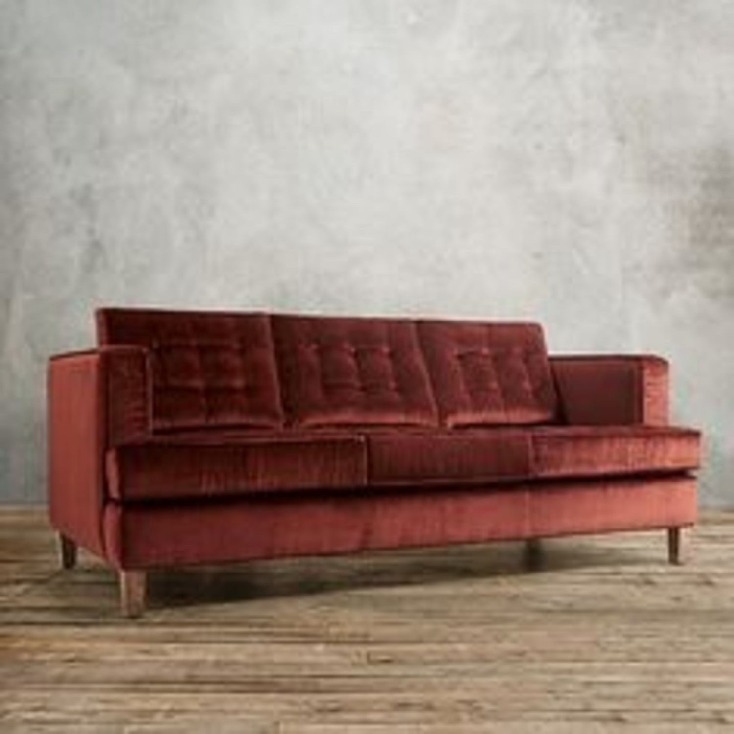 Arhaus Lennox 84" Upholstered Sofa in Carnival Oxblood - image-6