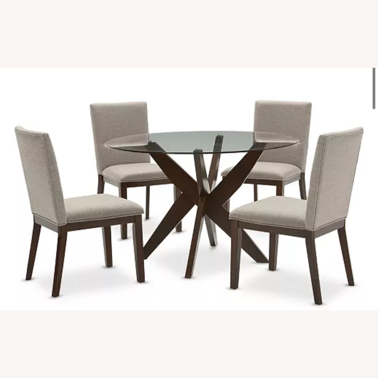 Macy's Amy Light Brown Glass Dining Sets - image-1