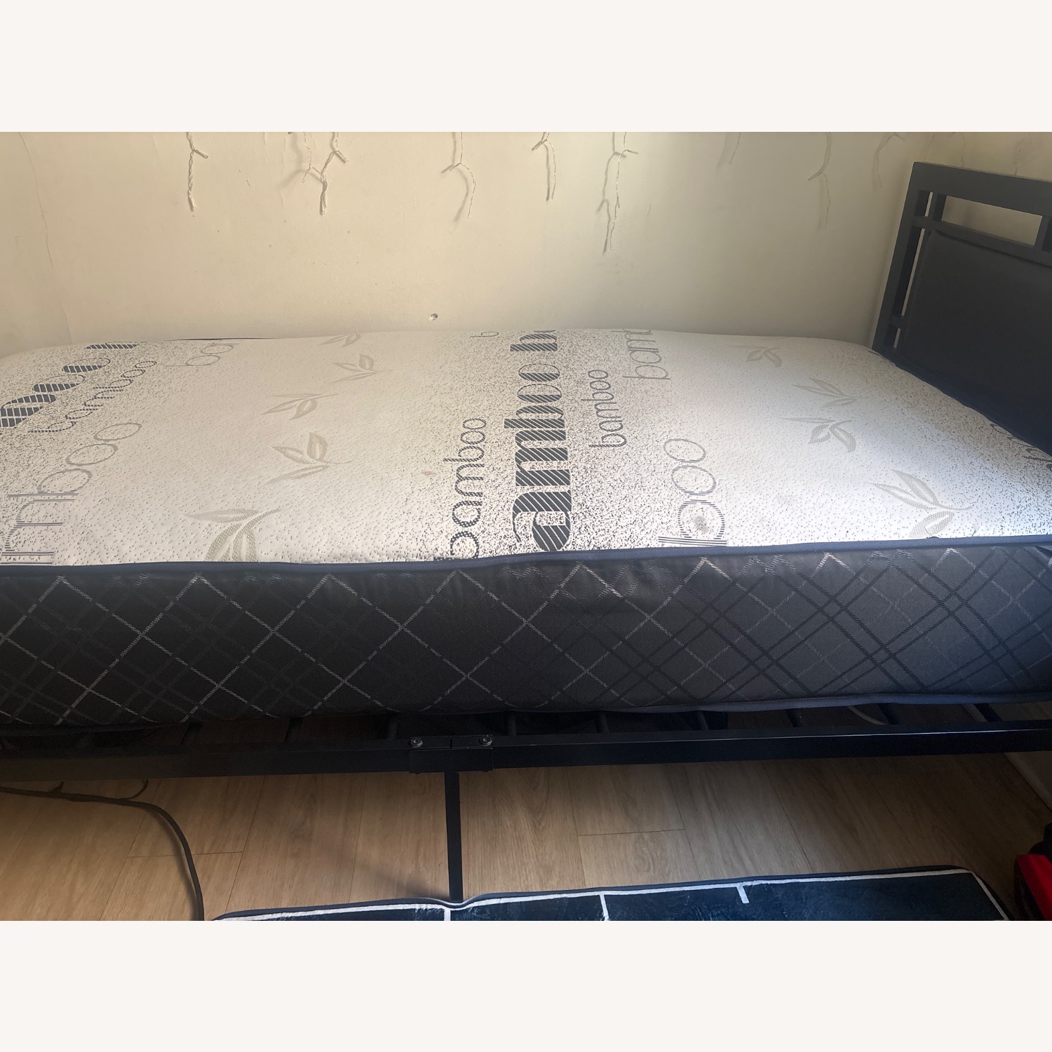 Totally Bamboo Black Leather Twin Bed - image-2