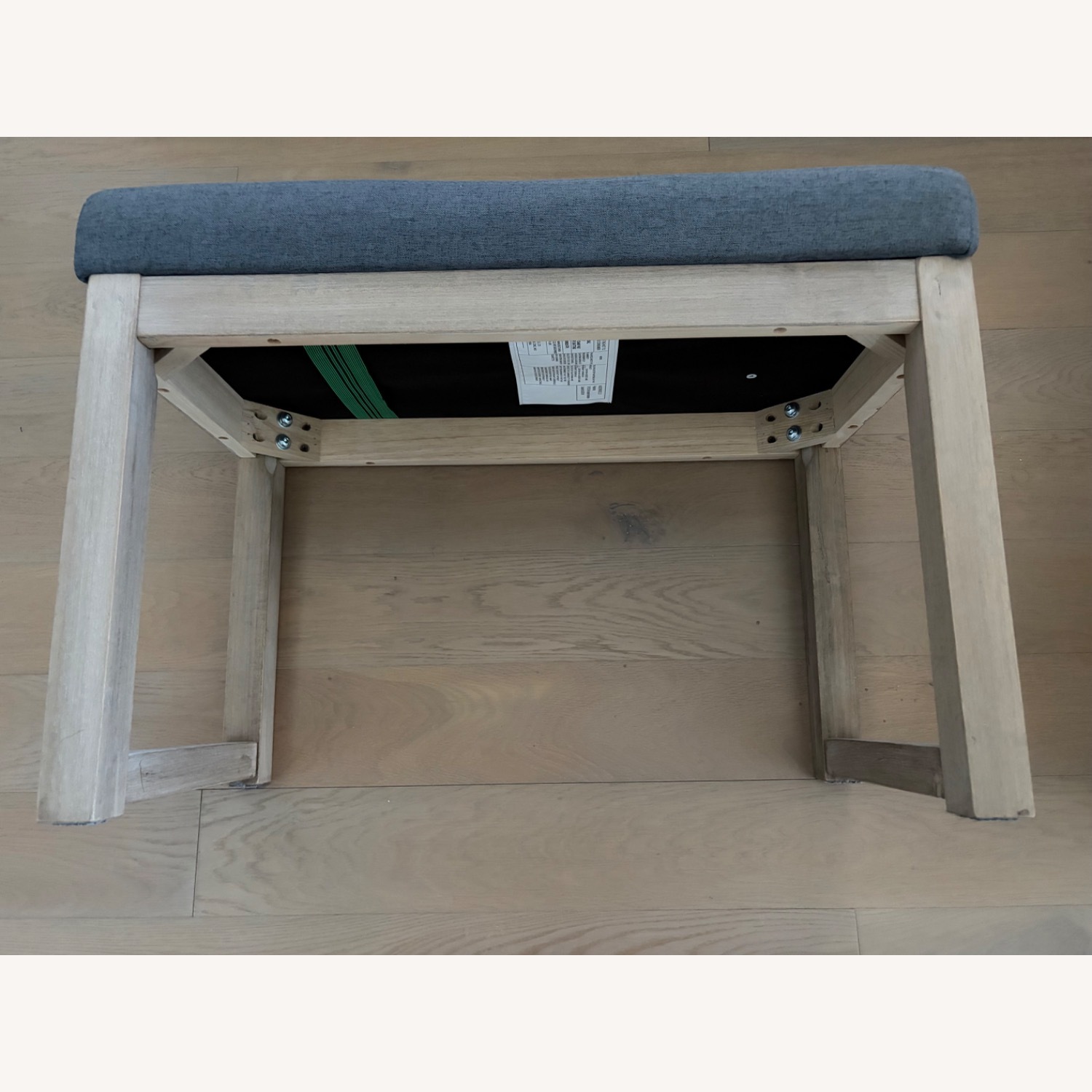 ModernLuxe Wooden Shoe-Changing Bench - image-2