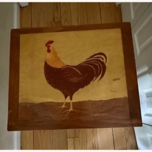 Used Vintage/Antique Dark Brown Wood Décor for sale on AptDeco