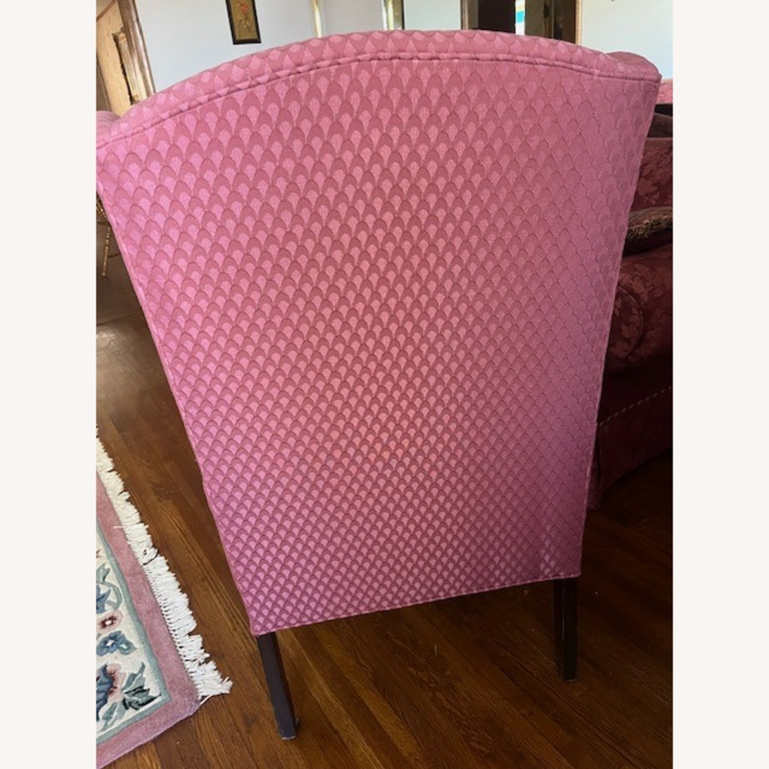 Pembrook Chair Corp. Pink Fabric Armchair - image-4
