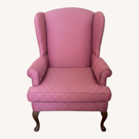 Pembrook Chair Corp. Pink Fabric Armchair