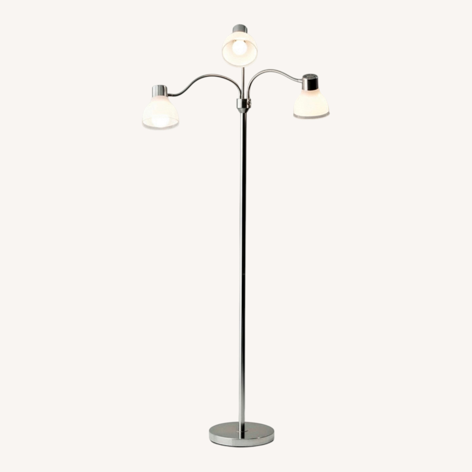 Adesso Home Silver Floor Lamp - image-0