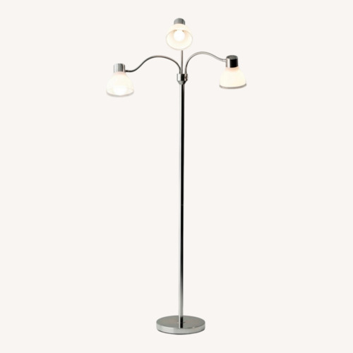 Used Adesso Home Silver Floor Lamp for sale on AptDeco