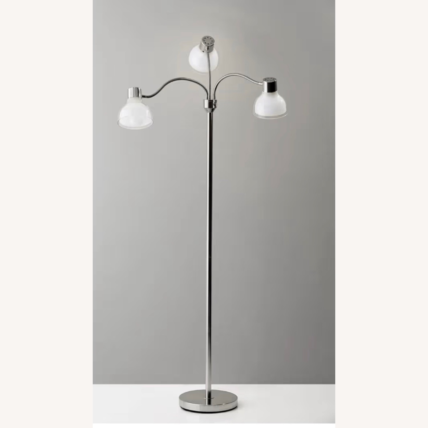 Adesso Home Silver Floor Lamp - image-1