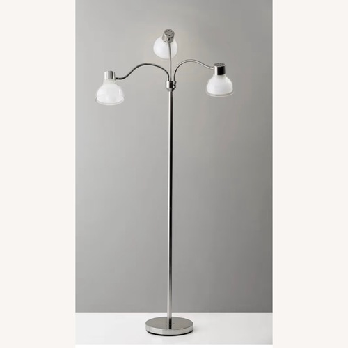 Used Adesso Home Silver Floor Lamp for sale on AptDeco