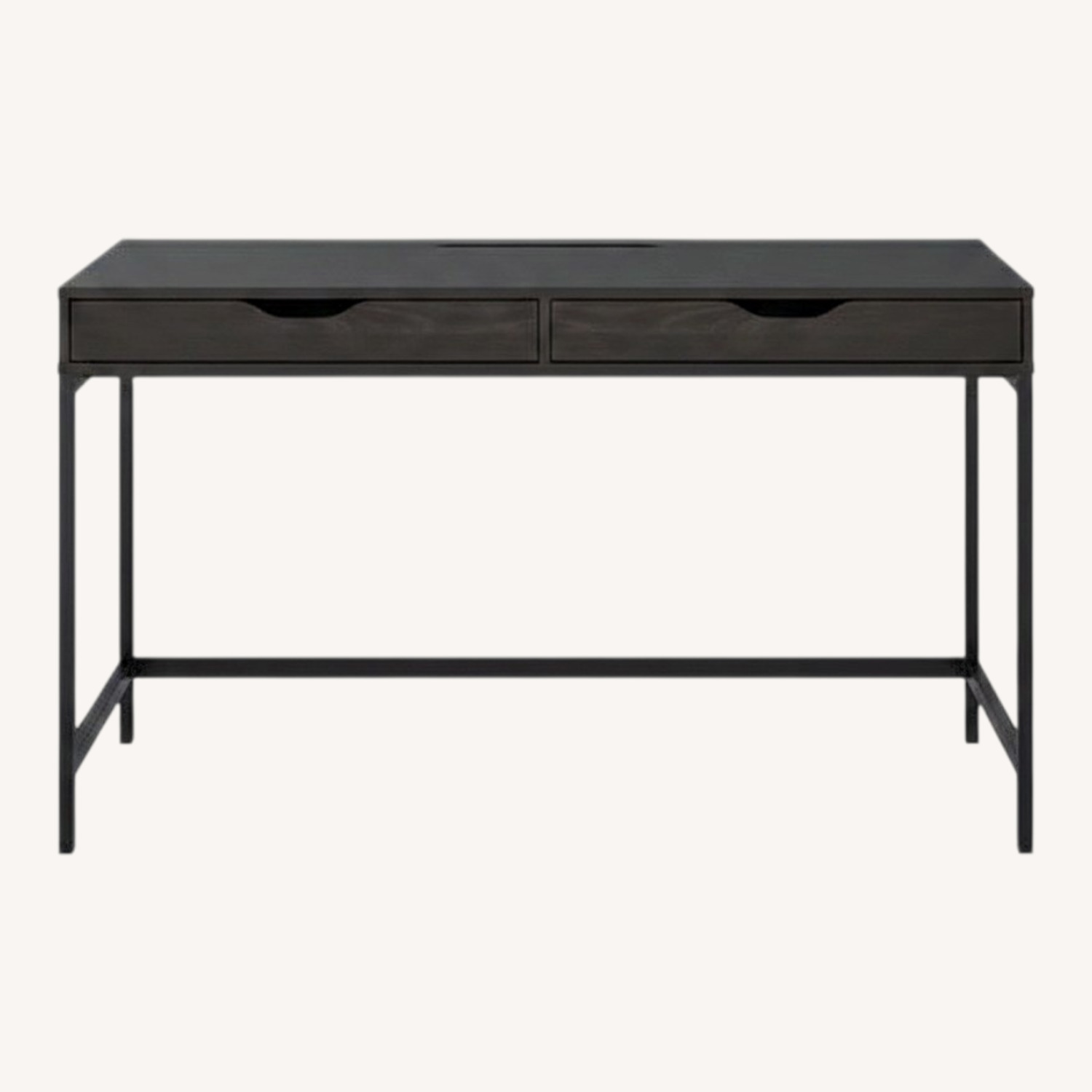 IKEA Alex Dark Gray Lacquer Desk - image-0
