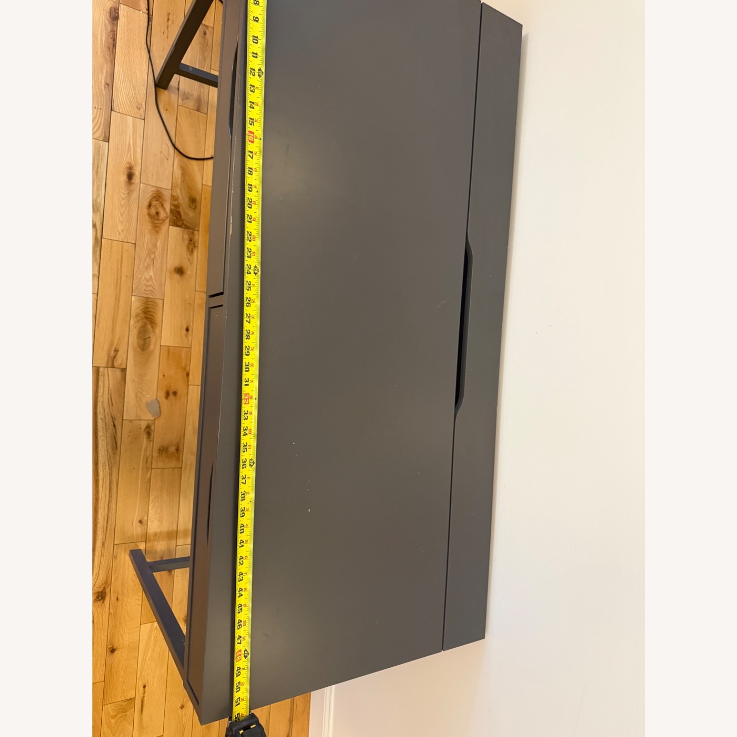 IKEA Alex Dark Gray Lacquer Desk - image-7