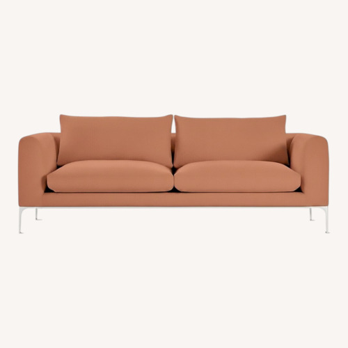 Used Design Within Reach Orange Fabric 2 Seater Sofa for sale on AptDeco