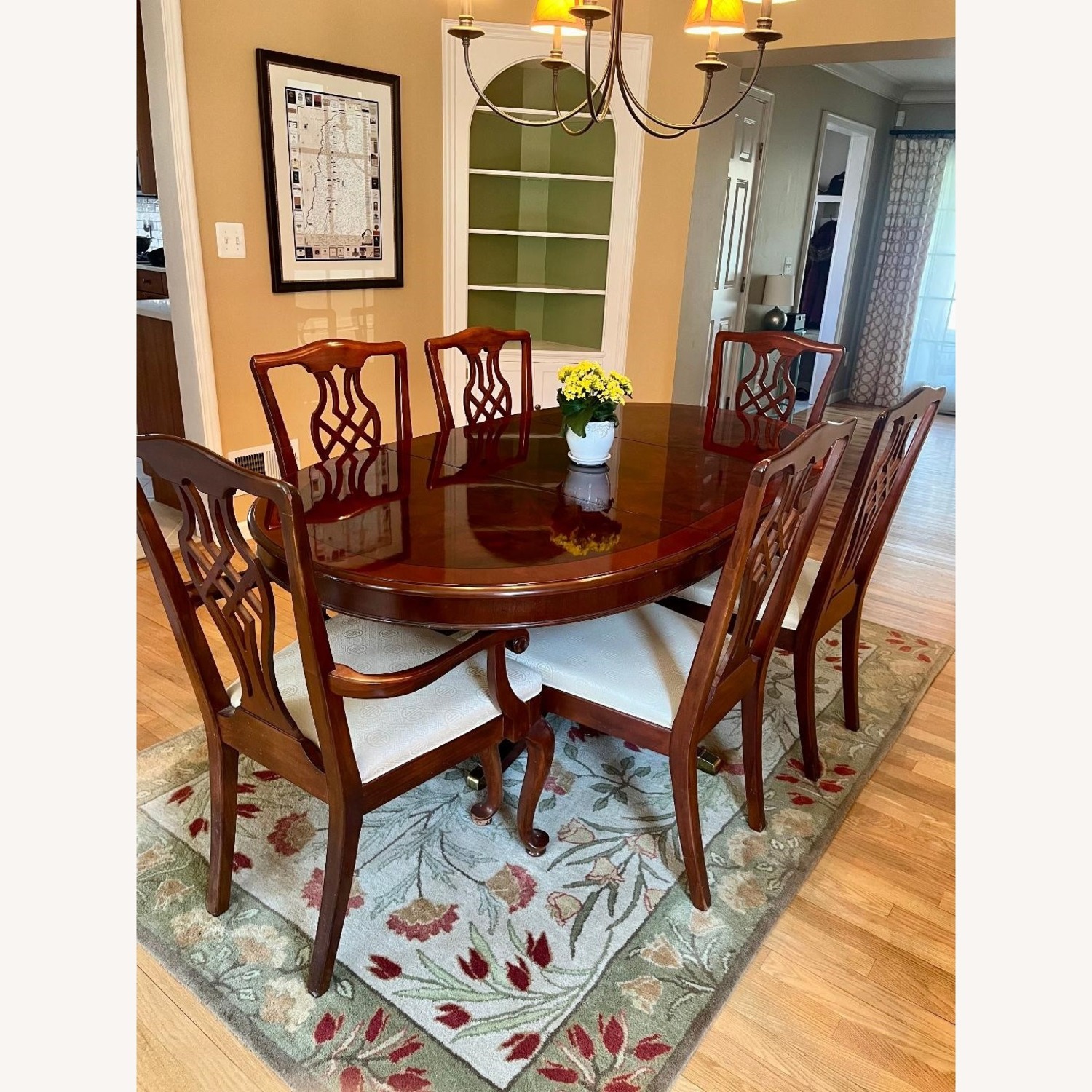 Vintage/Antique Dark Brown Dining Set - image-3