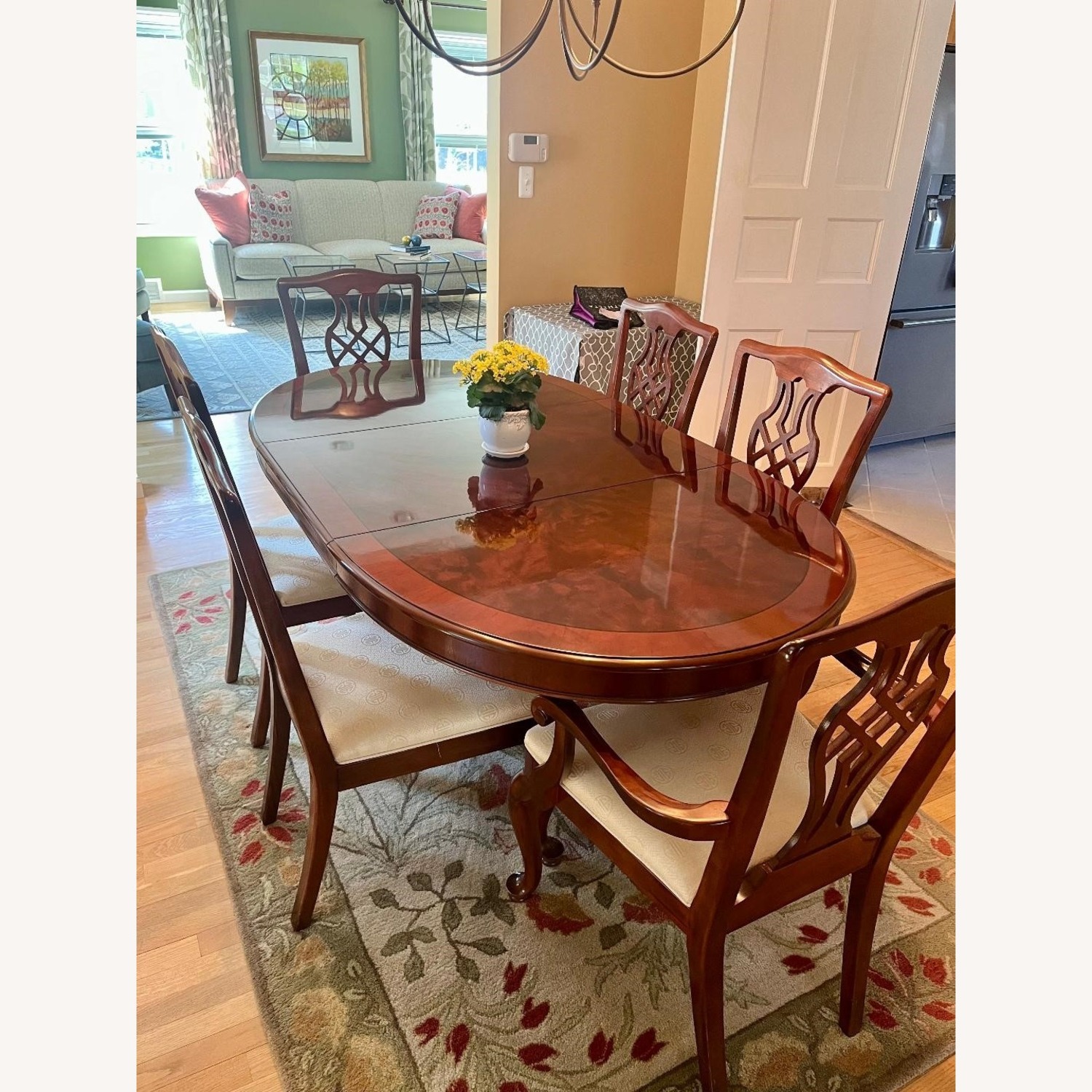 Vintage/Antique Dark Brown Dining Set - image-2