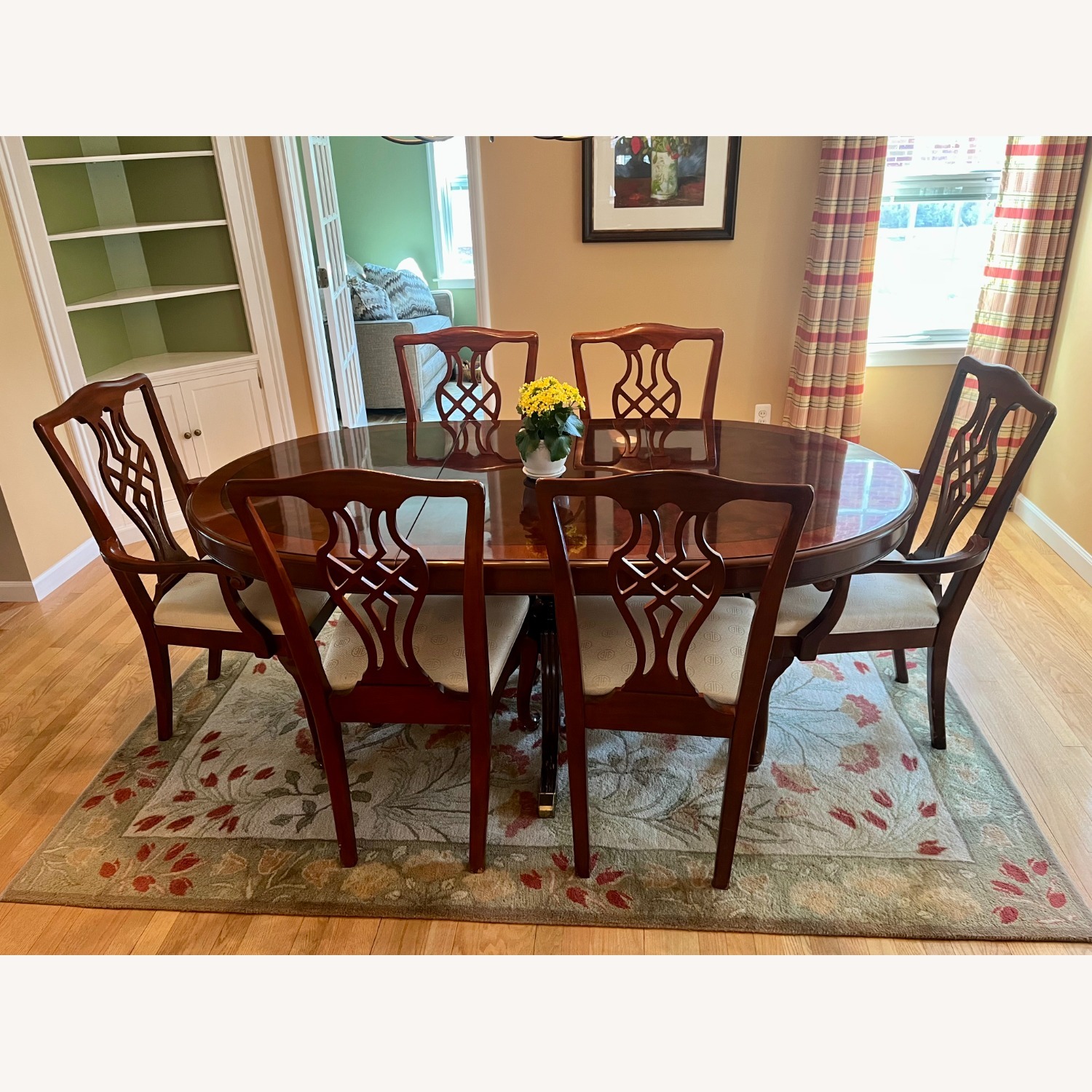 Vintage/Antique Dark Brown Dining Set - image-1