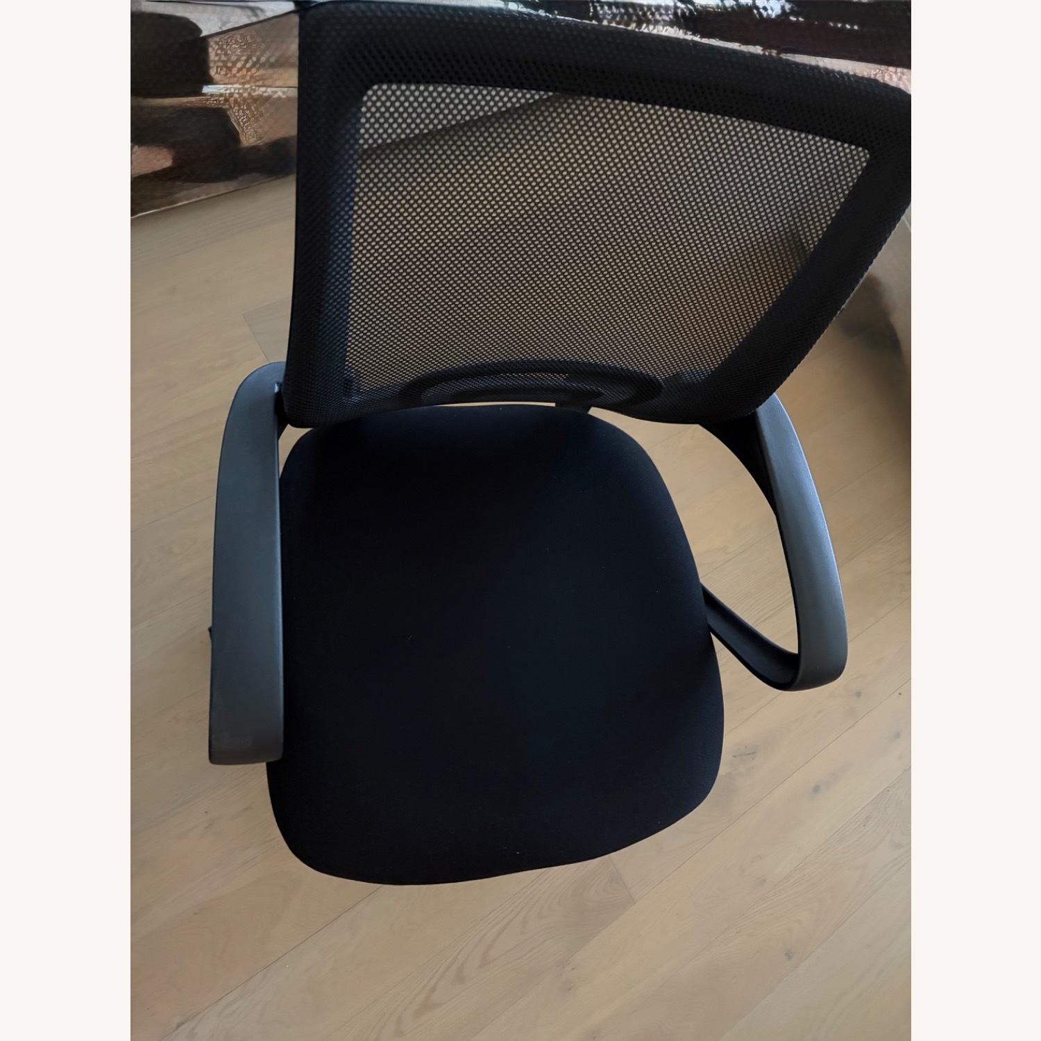 Staples Black Ergonomic Mesh Swivel Chair - image-3
