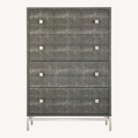 CB2 Shagreen Embossed Tall Chest