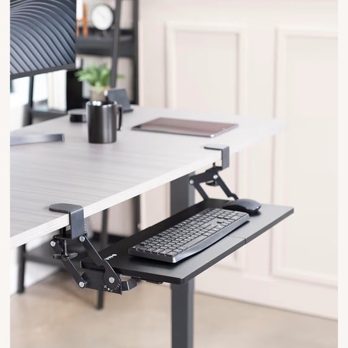 Used Vivo Dark Brown Metal Desk for sale on AptDeco