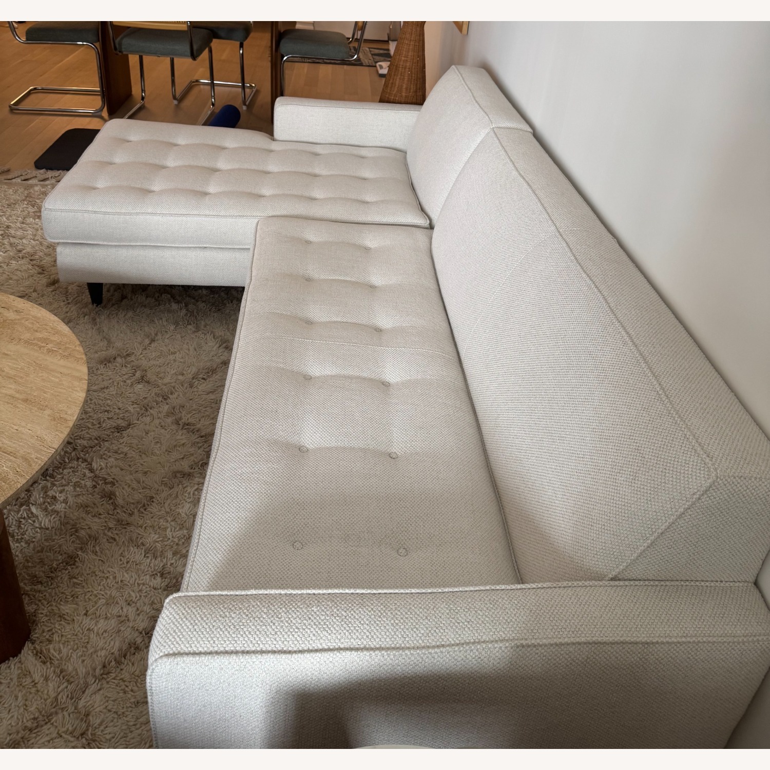Room & Board Reese Ivory Fabric 2 Piece Sectional - image-2