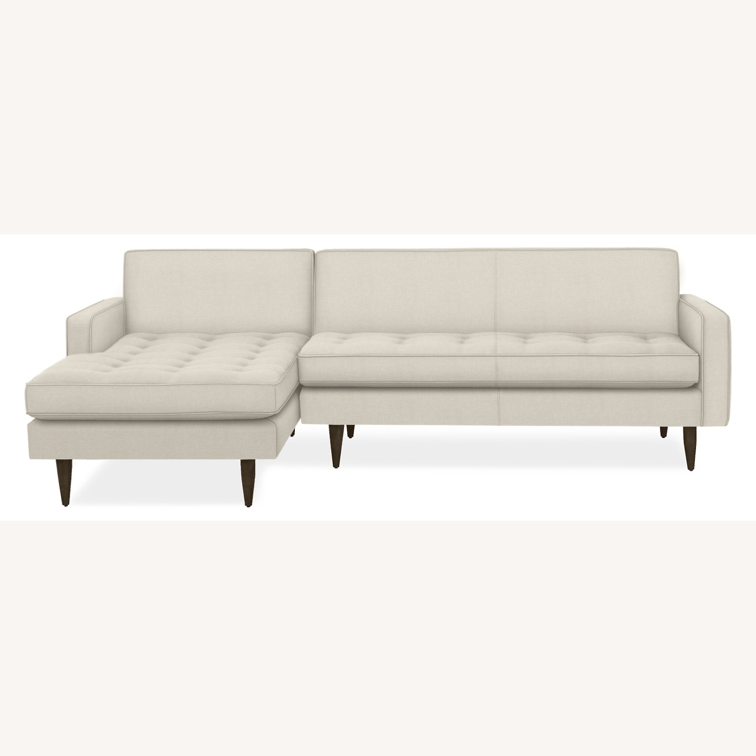 Room & Board Reese Ivory Fabric 2 Piece Sectional - image-4